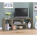 Grey Driftwood Convertable Bookcase 6 Grey Gray Standard Office Open Back Wood Transitional Wood