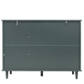 3 Door 3 Drawer Cabinet, American Furniture, Suitable For Bedroom, Living Room, Study Dark Green Particle Board