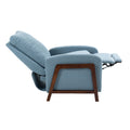 Coolmore Recliner Chair Adjustable Home Theater Single Fabric Recliner Sofa Furniture With Thick Seat Cushion And Backrest Modern Living Room Recliners Light Blue Boucle