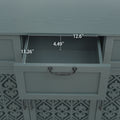 3 Door 3 Drawer Cabinet, American Furniture, Suitable For Bedroom, Living Room, Study Dark Green Particle Board