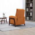 Coolmore Recliner Chair Adjustable Home Theater Single Fabric Recliner Sofa Furniture With Thick Seat Cushion And Backrest Modern Living Room Recliners Orange Boucle