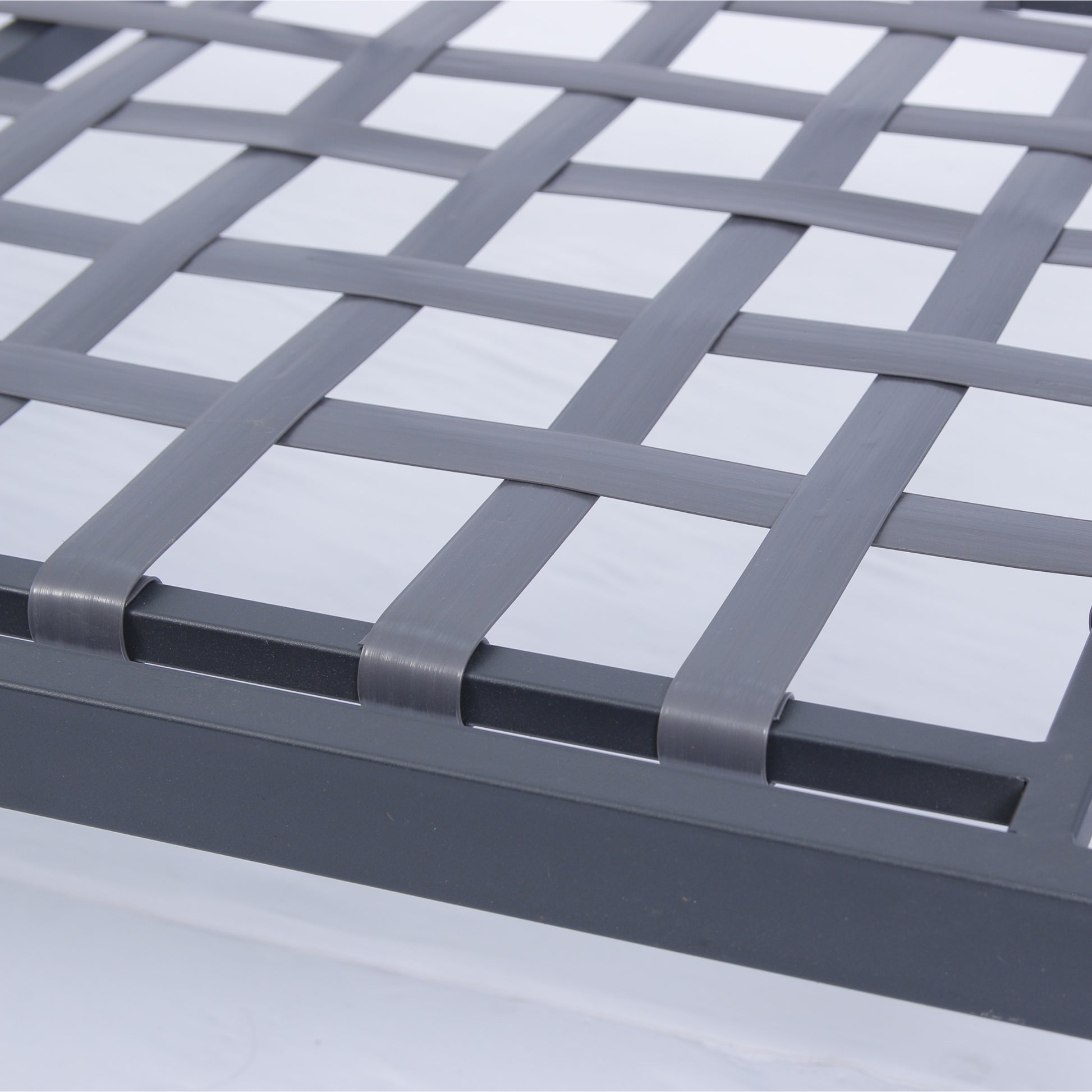 4 Piece Outdoor Sofa Set With Acacia Wood Top, Padded Patio Conversation Table Chair Set W Coffee Table For Garden, Backyard, Poolside Dark Grey Cushion Yes Complete Patio Set Dark Grey Rust Resistant Frame Mildew Resistant Cushion Garden & Outdoor