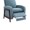 Coolmore Recliner Chair Adjustable Home Theater Single Fabric Recliner Sofa Furniture With Thick Seat Cushion And Backrest Modern Living Room Recliners Light Blue Boucle