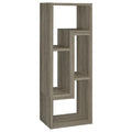 Grey Driftwood Convertable Bookcase 6 Grey Gray Standard Office Open Back Wood Transitional Wood