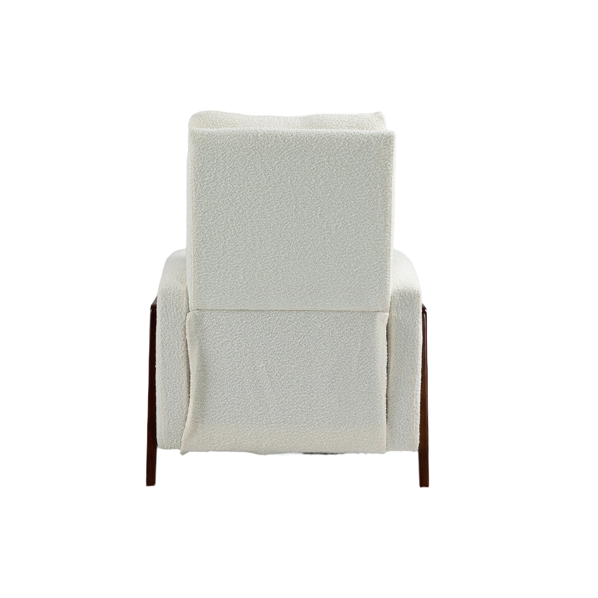 Coolmore Recliner Chair Adjustable Home Theater Single Fabric Recliner Sofa Furniture With Thick Seat Cushion And Backrest Modern Living Room Recliners Beige Boucle