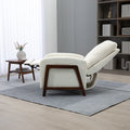 Coolmore Recliner Chair Adjustable Home Theater Single Fabric Recliner Sofa Furniture With Thick Seat Cushion And Backrest Modern Living Room Recliners Beige Boucle