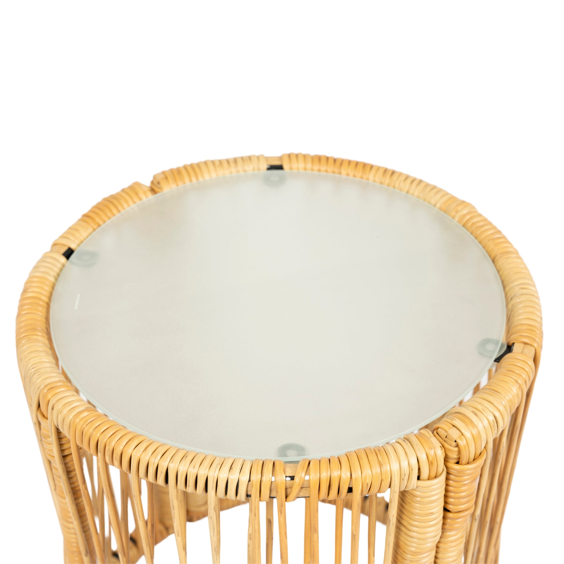 3 Pieces Outdoor Patio Wicker Furniture Sets Table And Chairs With 3.15 Inches Thick Cushion Outdoor Sofa Set Natural Yellow Wicker Creme Cushion Yes Complete Patio Set Light Yellow Rust Resistant Frame Mildew Resistant Cushion Garden & Outdoor Modern