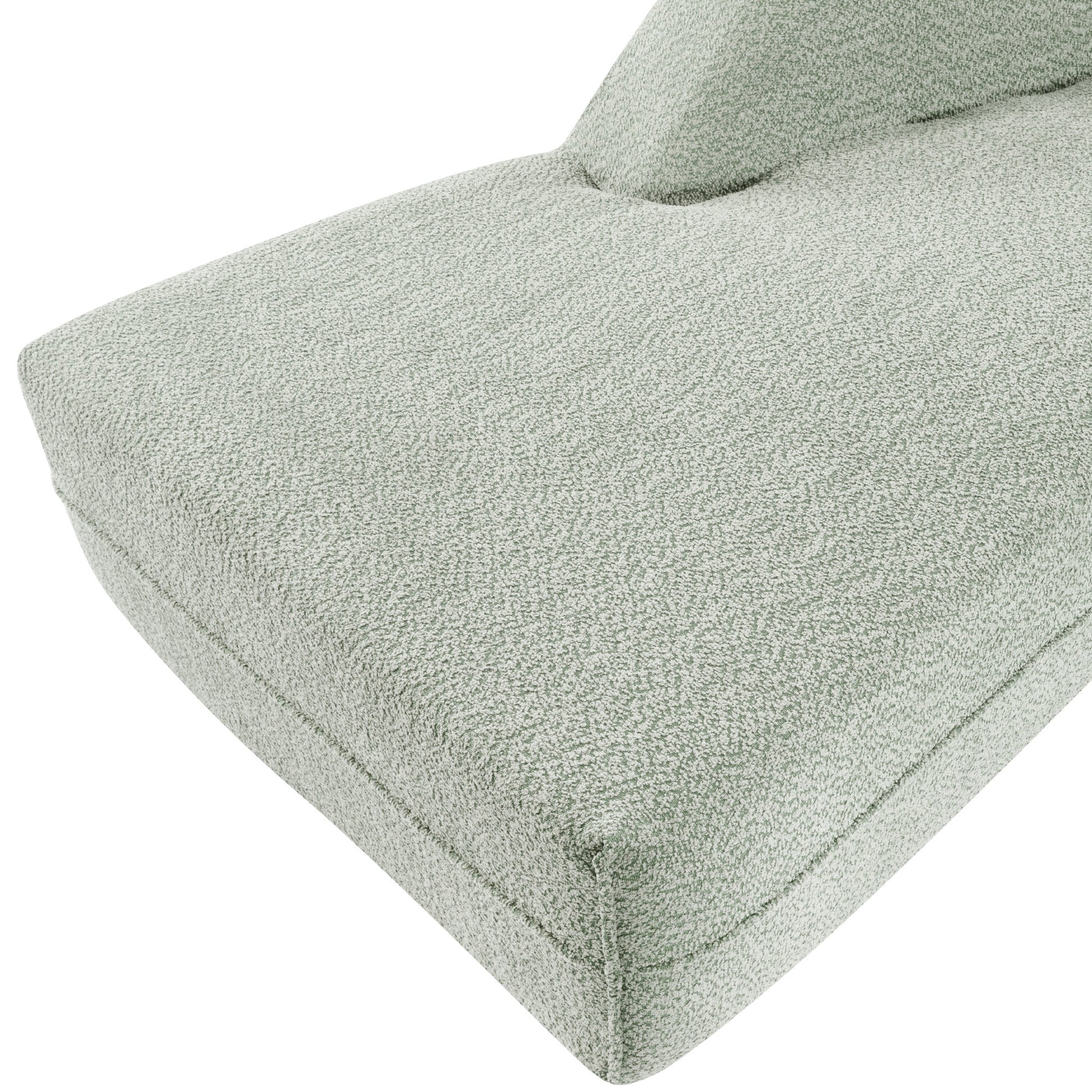 109.4" Curved Chaise Lounge Modern Indoor Sofa Couch For Living Room, Green Old Sku:Wf313109Aaf Green Boucle