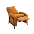 Coolmore Recliner Chair Adjustable Home Theater Single Fabric Recliner Sofa Furniture With Thick Seat Cushion And Backrest Modern Living Room Recliners Orange Boucle