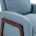 Coolmore Recliner Chair Adjustable Home Theater Single Fabric Recliner Sofa Furniture With Thick Seat Cushion And Backrest Modern Living Room Recliners Light Blue Boucle