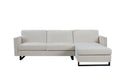 Sofa The Best Choice Products Upholstered Sectional Sofa For Families, Apartments, Dormitories, Award Rooms, Compact Space With Chaise Longue, 3 Seats, L Shaped Design, Off White Cream White Linen Dining Room Medium Soft Metal & Wood 3 Seat