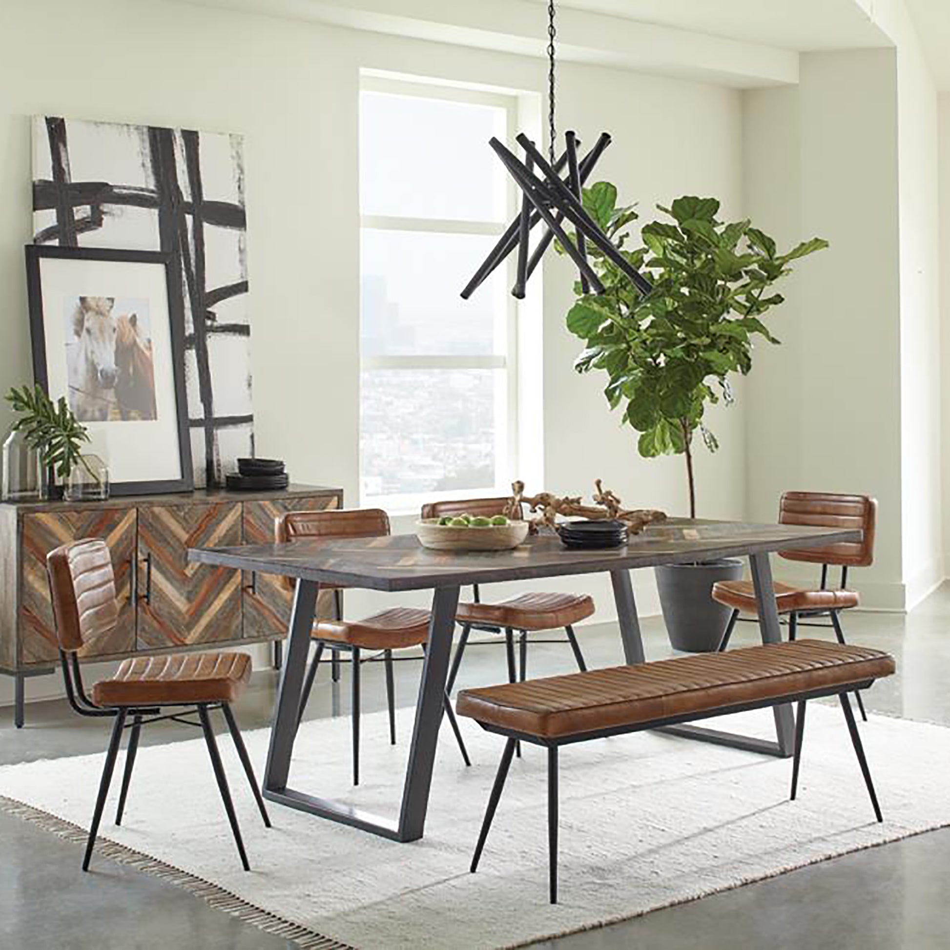 Camel And Black Tufted Side Chairs Set Of 2 Solid Camel Dining Room Foam Spot Clean Industrial Side Chair Open Back Foam Leather