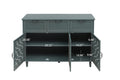 3 Door 3 Drawer Cabinet, American Furniture, Suitable For Bedroom, Living Room, Study Dark Green Particle Board