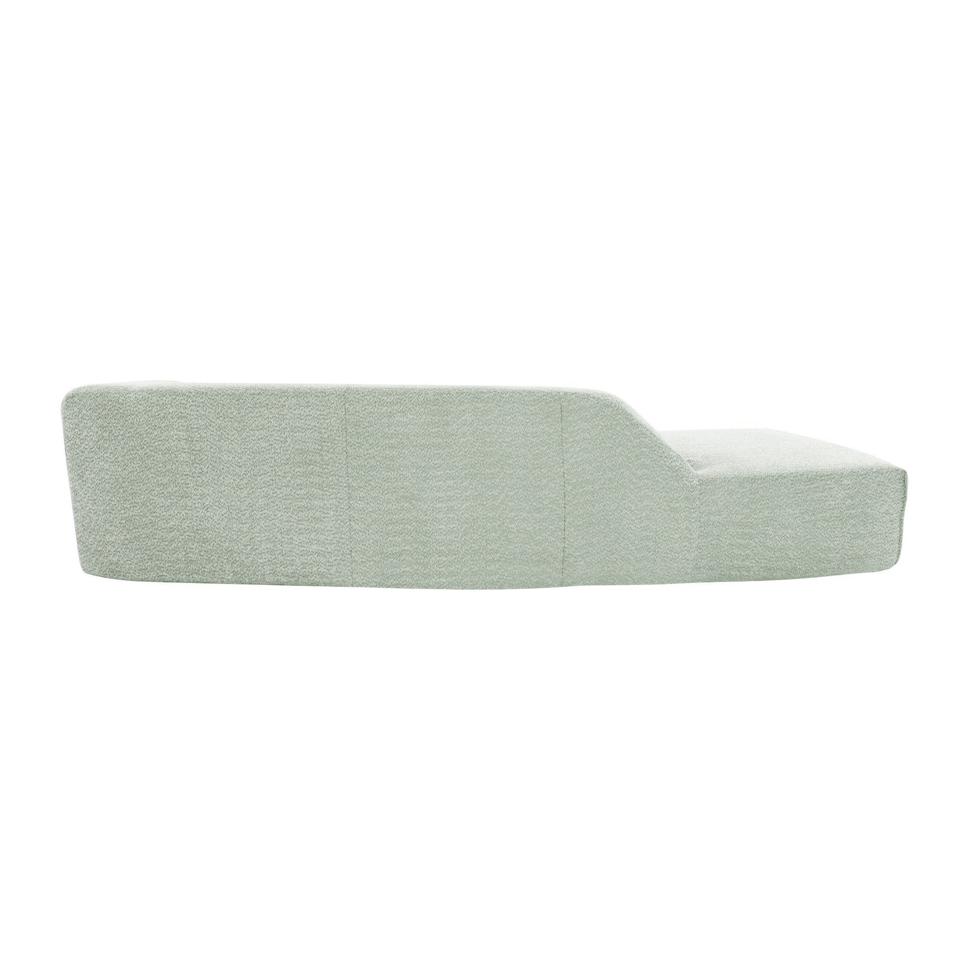 109.4" Curved Chaise Lounge Modern Indoor Sofa Couch For Living Room, Green Green Boucle