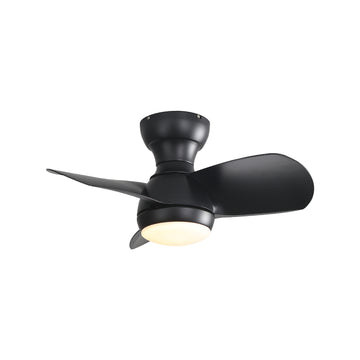 23 Inch Bedroom Ceiling Fan With 3 Color Dimmable 3 black-abs