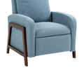 Coolmore Recliner Chair Adjustable Home Theater Single Fabric Recliner Sofa Furniture With Thick Seat Cushion And Backrest Modern Living Room Recliners Light Blue Boucle