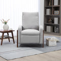 Coolmore Recliner Chair Adjustable Home Theater Single Fabric Recliner Sofa Furniture With Thick Seat Cushion And Backrest Modern Living Room Recliners Gray Boucle