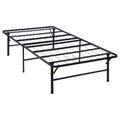 Black Twin Platform Bed Twin Black Metal Bedroom Contemporary,Modern Bed Frame Steel