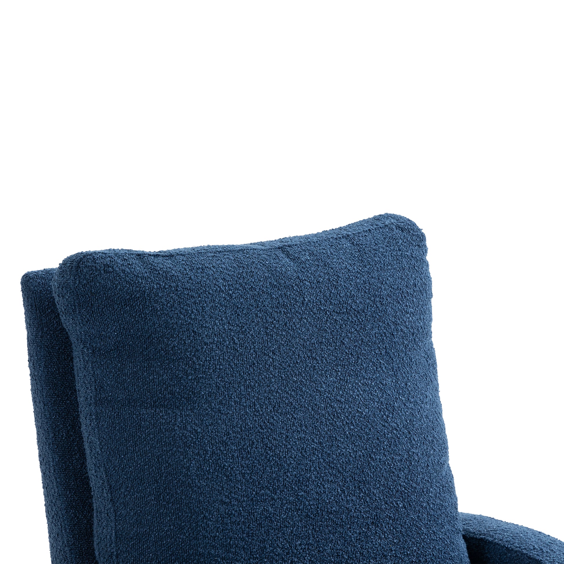 Coolmore Recliner Chair Adjustable Home Theater Single Fabric Recliner Sofa Furniture With Thick Seat Cushion And Backrest Modern Living Room Recliners Navy Boucle