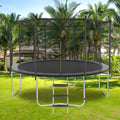 10Ft Trampoline With Safety Enclosure Net, Outdoor Trampoline With Heavy Duty Jumping Mat And Spring Cover Padding For Kids And Adults Gray Garden & Outdoor Iron