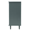 3 Door 3 Drawer Cabinet, American Furniture, Suitable For Bedroom, Living Room, Study Dark Green Particle Board