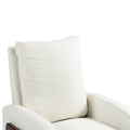Coolmore Recliner Chair Adjustable Home Theater Single Fabric Recliner Sofa Furniture With Thick Seat Cushion And Backrest Modern Living Room Recliners Beige Boucle