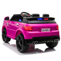 12V Kids Ride On Suv Cop Car With Remote Control, Siren Sounds Alarming Lights, Music Story Rose Red Rose Red Polypropylene