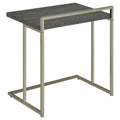 Weathered Grey Rectangular Top Snack Table Grey Gray Primary Living Space Contemporary,Modern Rectangular Rectangular Wood Sled