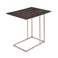 Chestnut Metal Snack Table Brown Brown Folding Primary Living Space Contemporary,Modern Rectangular Folding Tables Metal