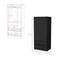 Armoire Closher, Bedroom, Black Black Particle Board Particle Board