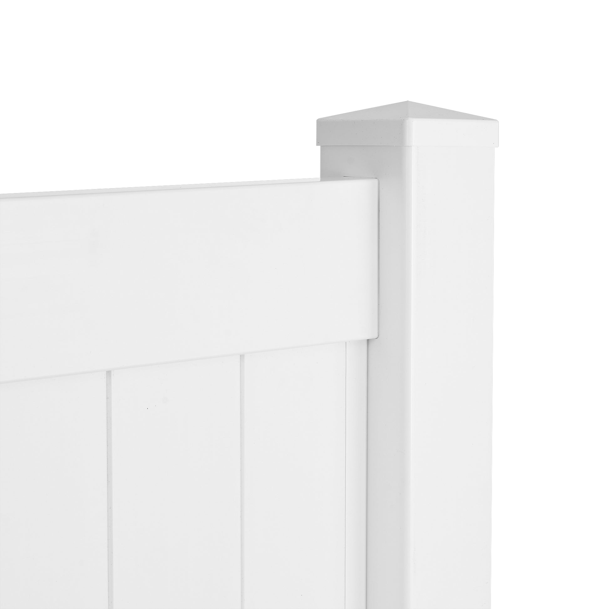 Privacy Fence Panels 6ft.H x 6ft.W WHITE Vinyl Full white-vinyl