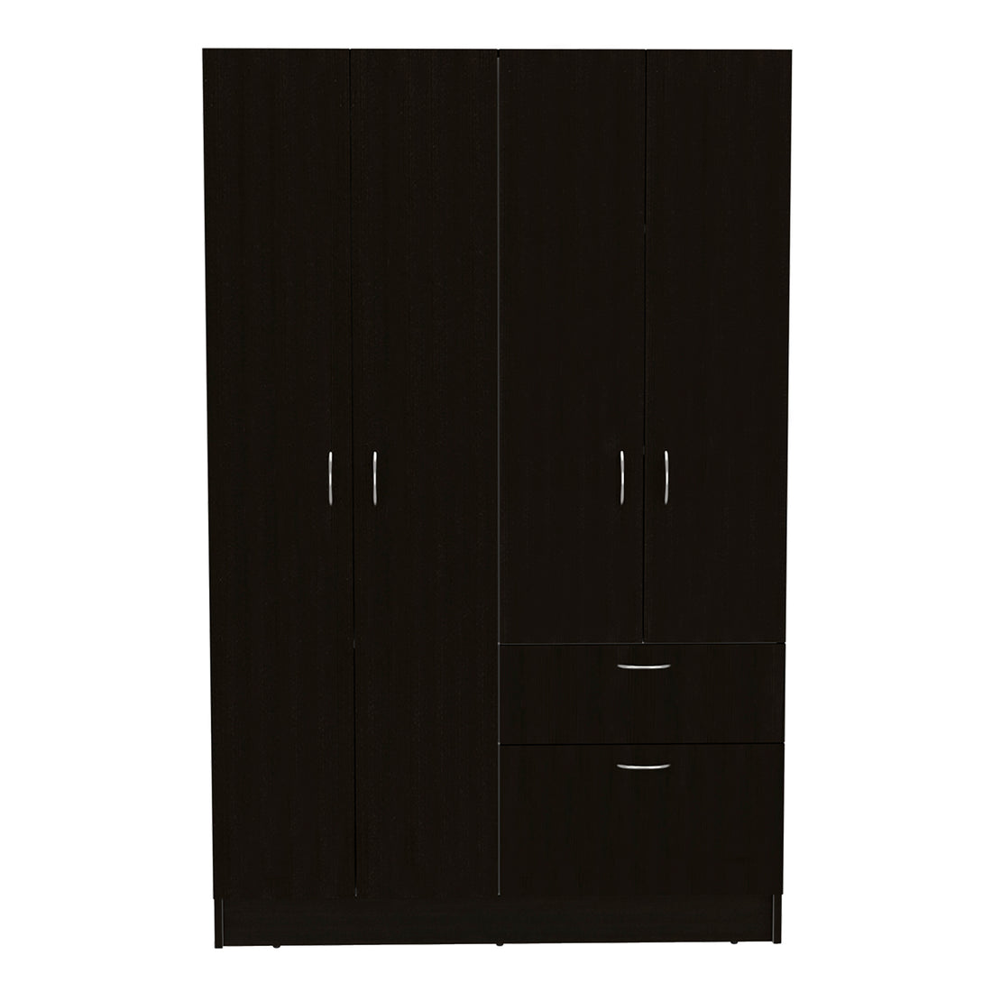 Armoire Alpes, Bedroom, Black White White Black Particle Board Particle Board