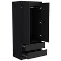 Armoire Closher, Bedroom, Black Black Particle Board Particle Board