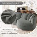 Three Indoor Cushioned Combination Sofas With Three Pillows And Curved Seat, For Living Room, Study Room, And Apartment Gray Polyester