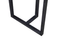 Carbon Steel Dining Table With Lauren Black Gold Stone Surface Supports Up To 71 Kg Black Gold Carbon Steel