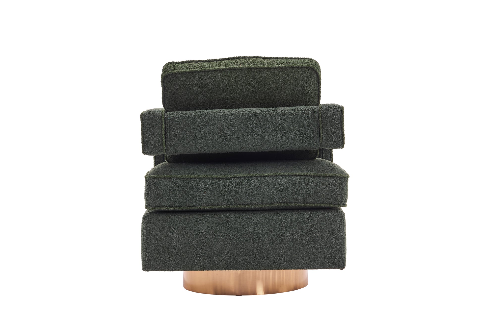 Swivel Barrel Chair For Living Room,360 Degree Swivel Club Modern Accent Single Sofa Chair, Small Leisure Arm Chair For Nursery, Hotel, Bedroom, Office Green Primary Living Space Modern Faux Fur