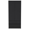 Armoire Closher, Bedroom, Black Black Particle Board Particle Board