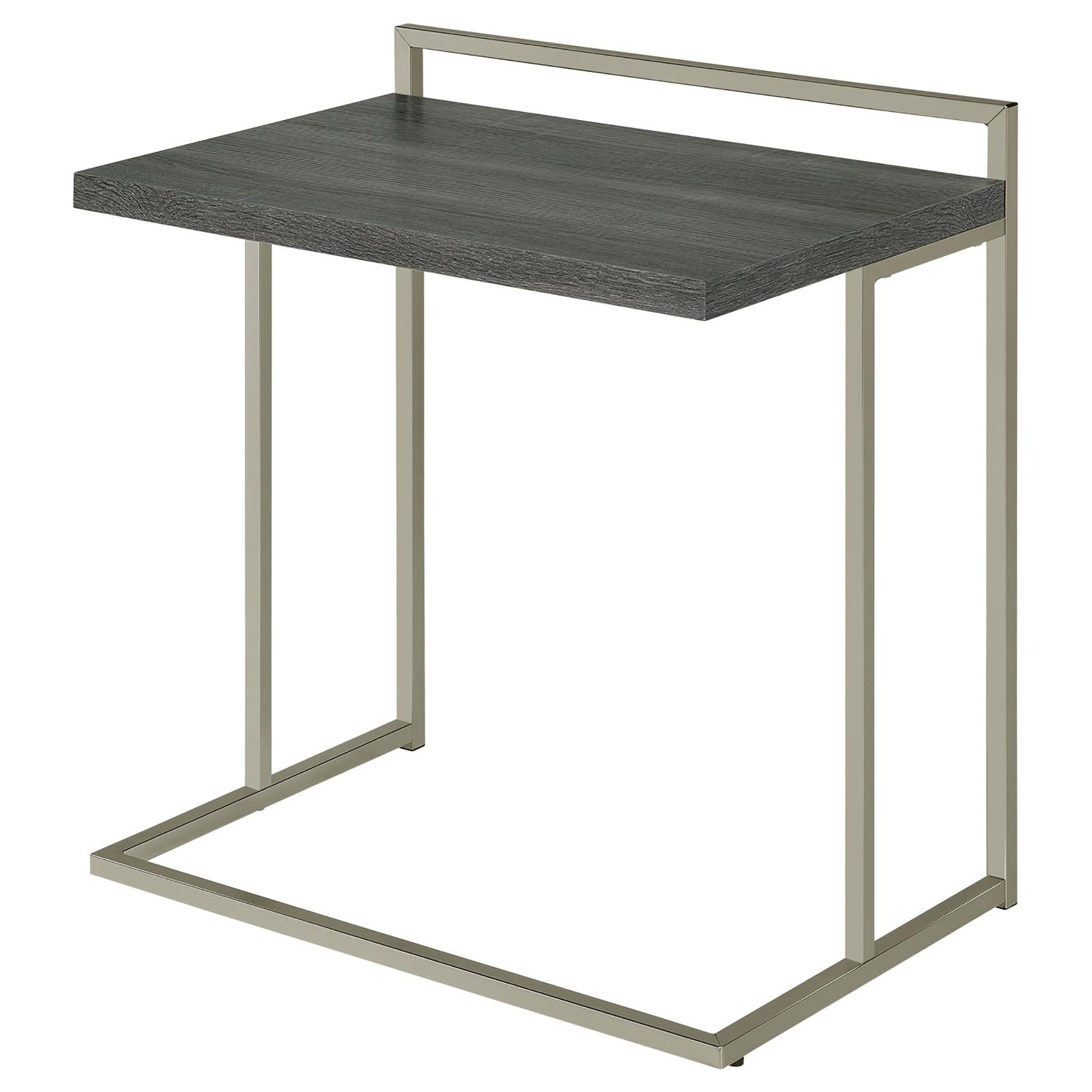 Weathered Grey Rectangular Top Snack Table Grey Gray Primary Living Space Contemporary,Modern Rectangular Rectangular Wood Sled