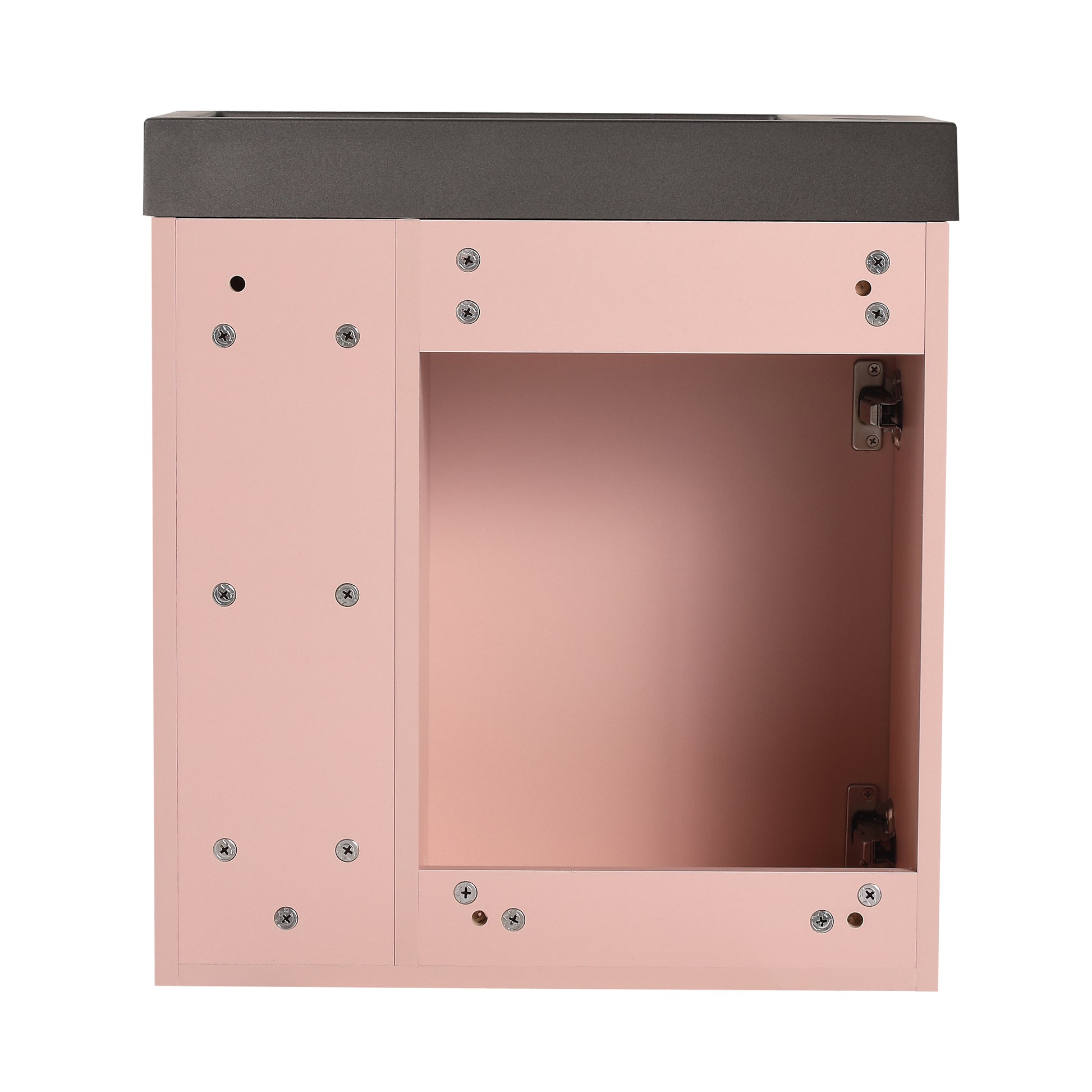 20'' Floating Wall Mounted Bathroom Vanity With Resin Sink & Soft Close Cabinet Door Pink Black 1 1 Soft Close Doors Bathroom Wall Mounted Modern Plywood