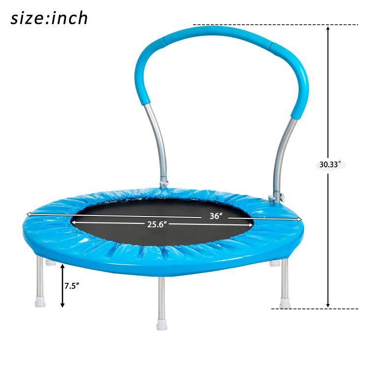 36" Trampoline With Handle Bl Metal