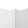 Privacy Fence Panels Kit Air Conditioner Trash Can Enclosure Vinyl White Color White Garden & Outdoor Vinyl