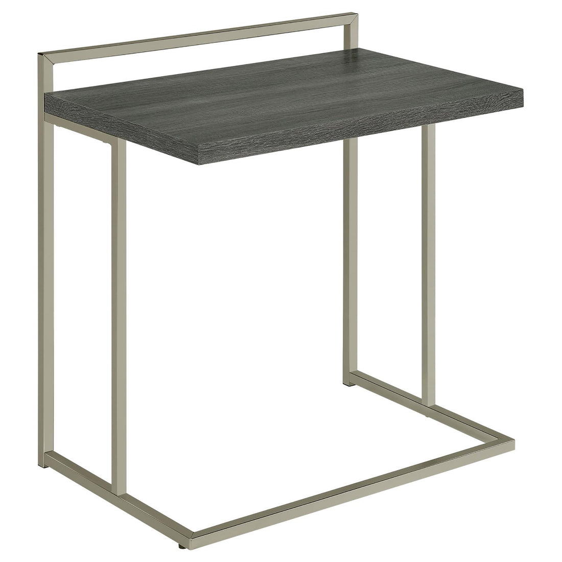 Weathered Grey Rectangular Top Snack Table Grey Gray Primary Living Space Contemporary,Modern Rectangular Rectangular Wood Sled