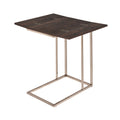 Chestnut Metal Snack Table Brown Brown Folding Primary Living Space Contemporary,Modern Rectangular Folding Tables Metal