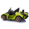 12V Electric Powered Kids Ride On Car Toy Green Green Polypropylene