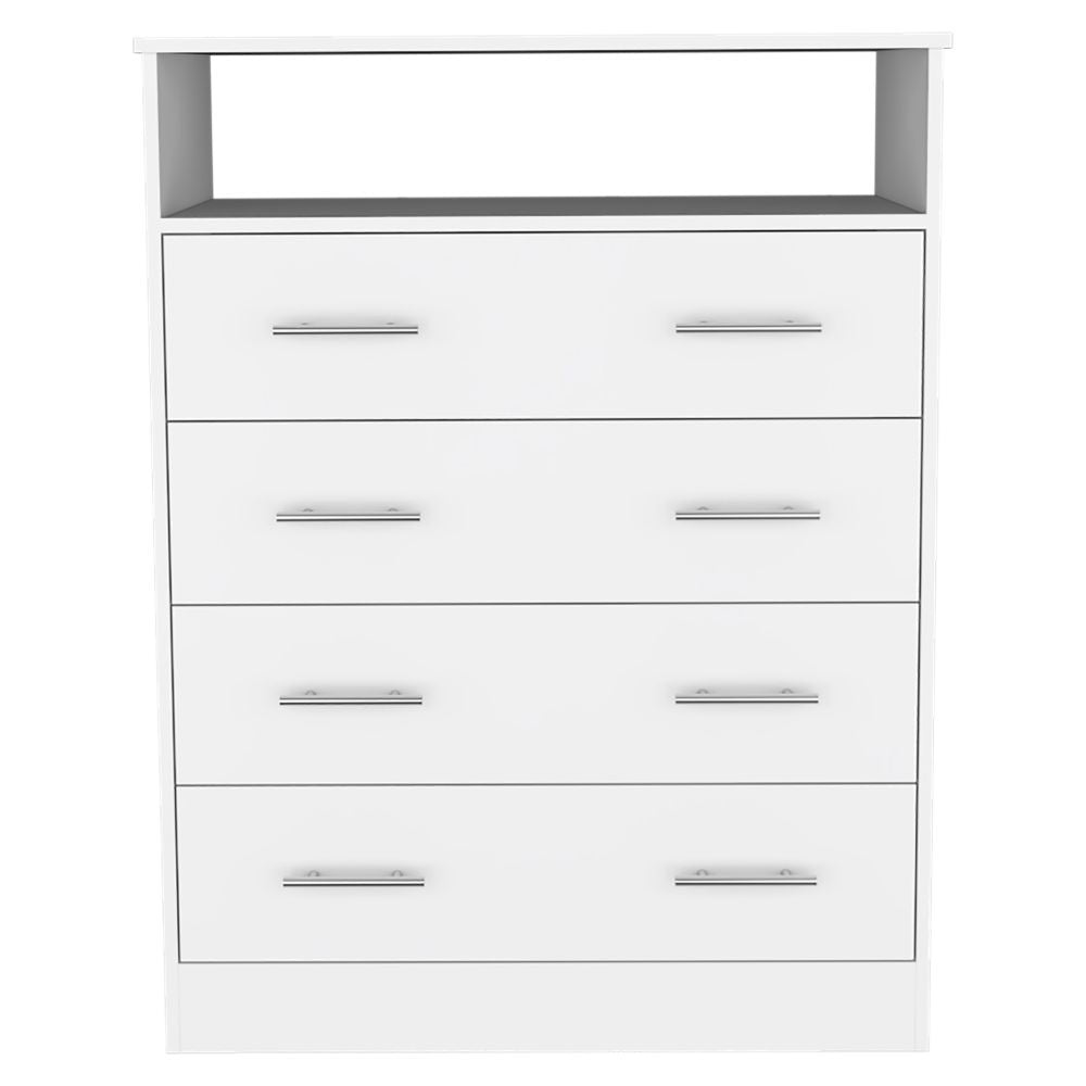 Four Drawer Dresser Wuju, Bedroom, White White Particle Board Particle Board