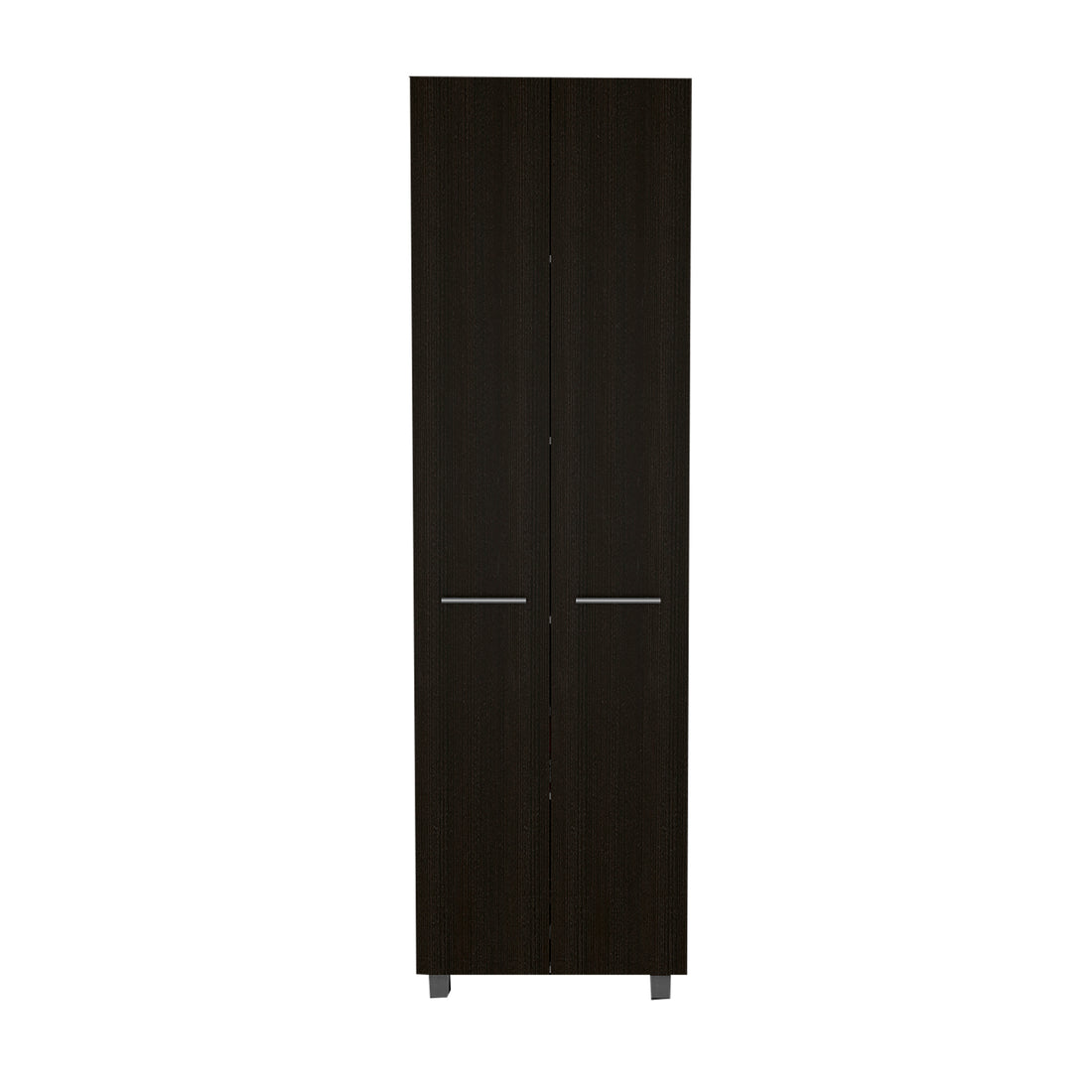 Pantry Cabinet Phoenix, Kitchen, Black Black Particle Board Particle Board