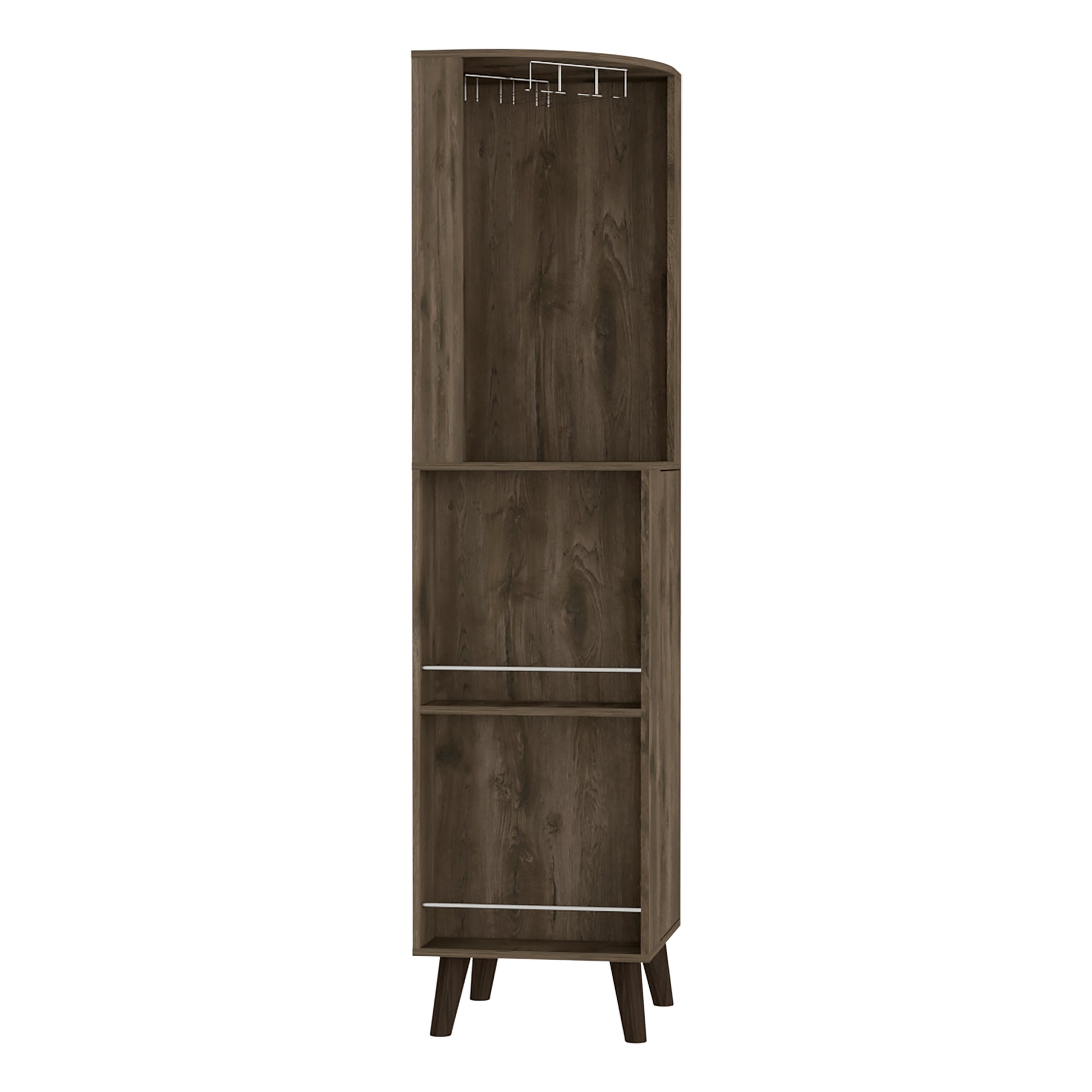 Corner Bar Cabinet Plex, Living Room, Dark Brown Dark Brown Particle Board Particle Board