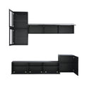 High Gloss Tv Stand With Large Storage Space, Media Console For Tvs Up To 78