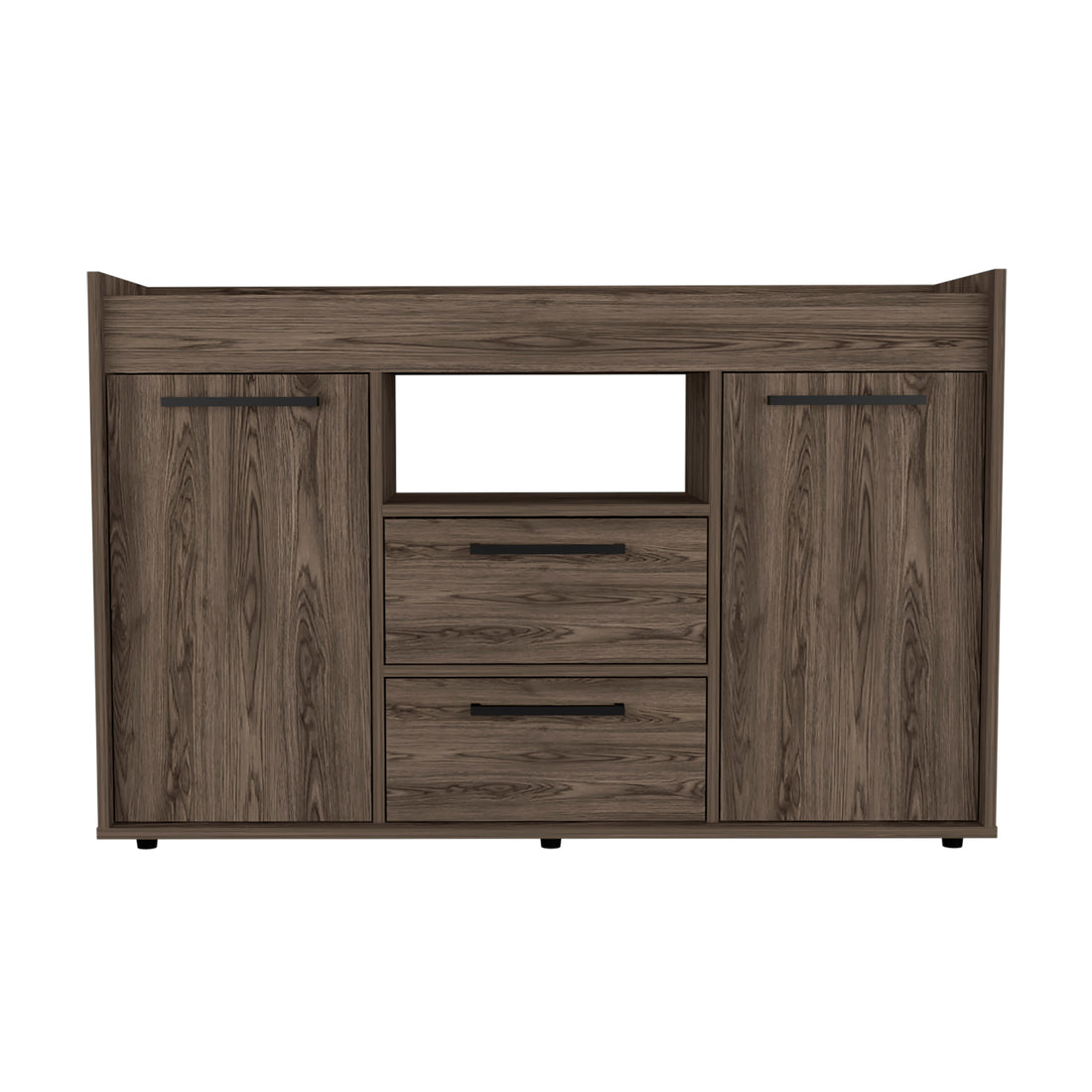 Sideboard Perssiu, Living Room, Dark Walnut Espresso Particle Board Particle Board