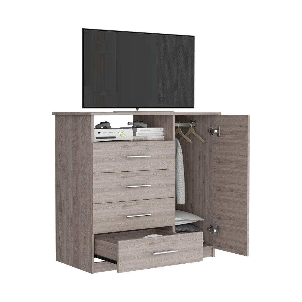 Dresser Beaufort, Bedroom, Light Gray Light Gray Particle Board Particle Board